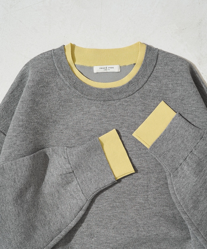 接結 配色 カラー ニット プルオーバー【限定展開】