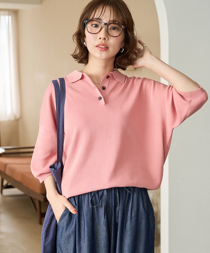 サマーニット半袖ポロシャツ【限定展開】