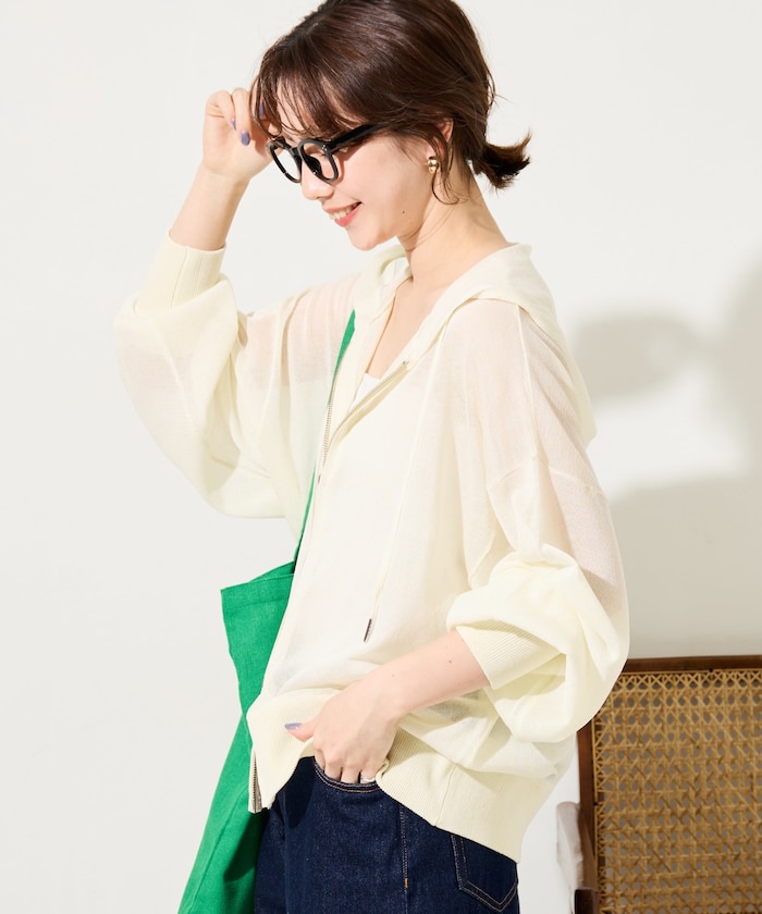 シアーニットダブルジップパーカー【限定展開】