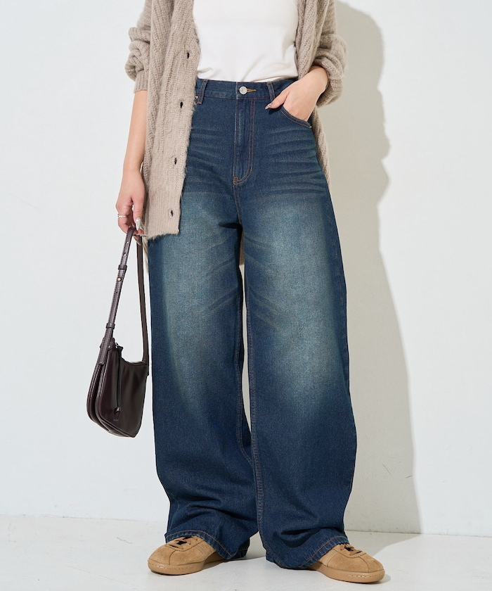 ネイビー：ネイビーデニム