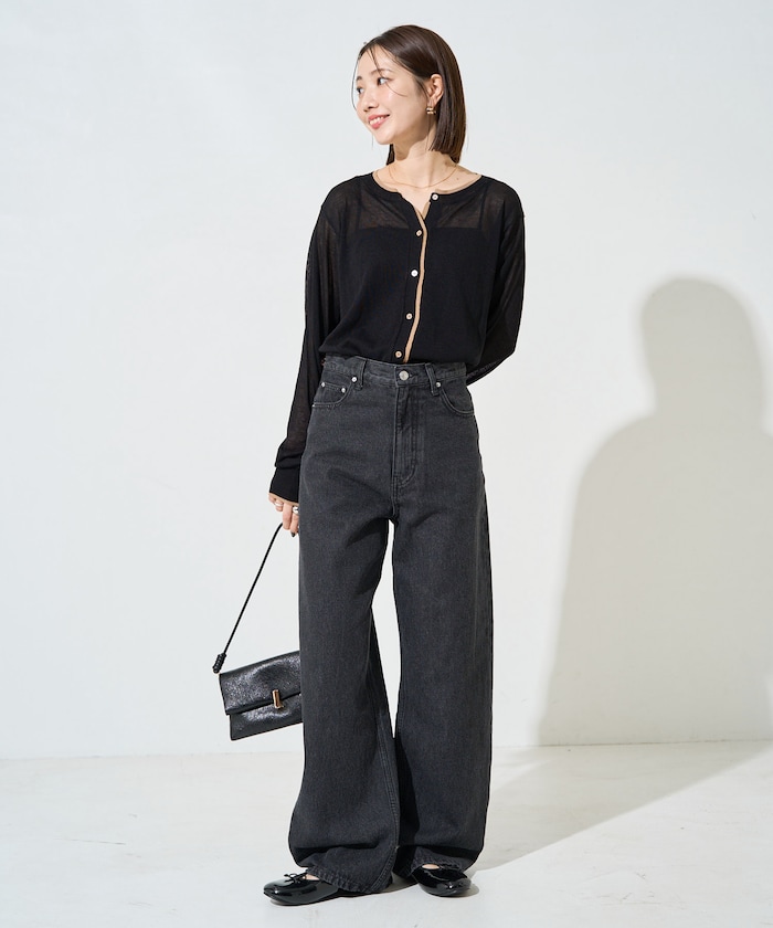 ブラック：ブラックデニム