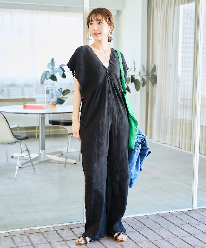 インドダブルガーゼシャーリングオールインワン【限定展開】