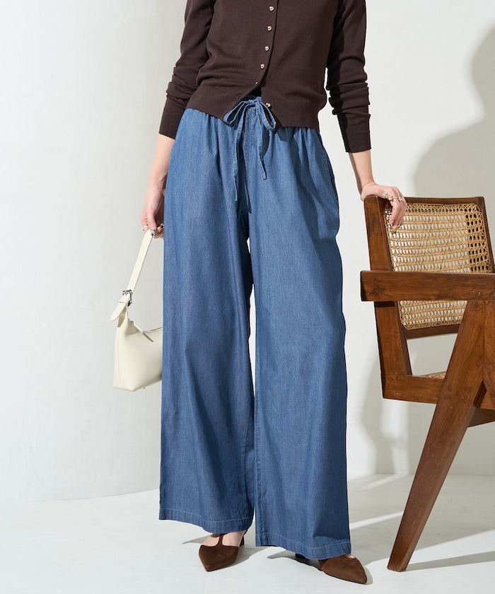 レーヨンデニムイージーパンツ【限定展開】