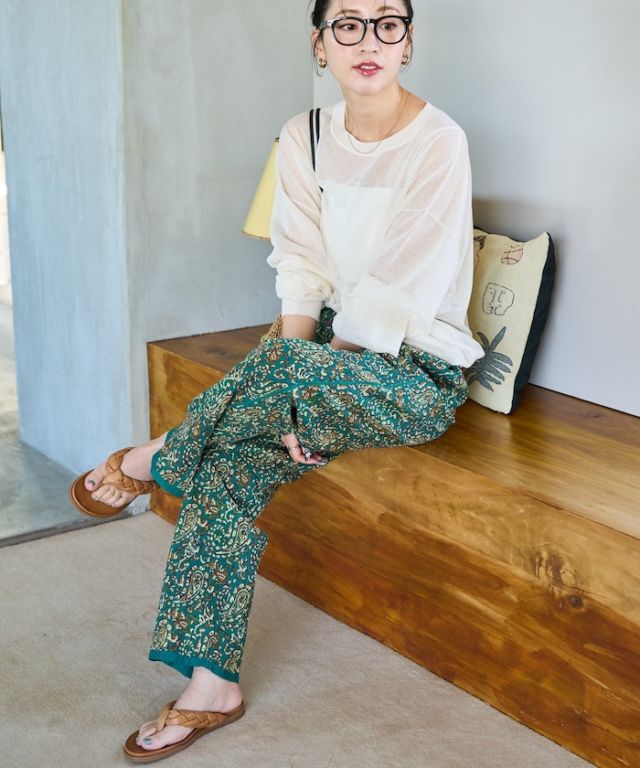 インドペイズリーイージーパンツ【限定展開】