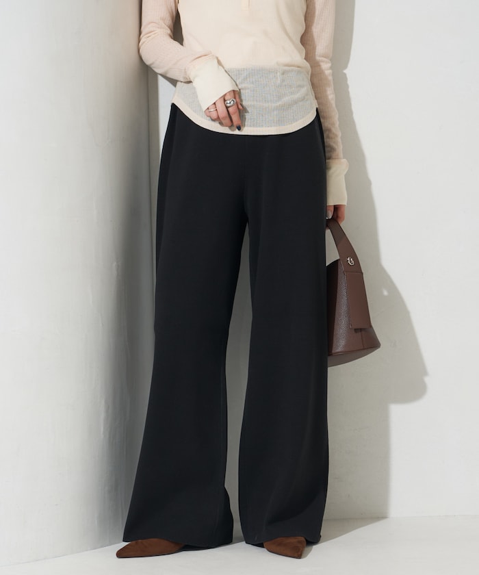 BCIコットンブレンドニットワイドパンツ(セットアップ対応)【限定展開】