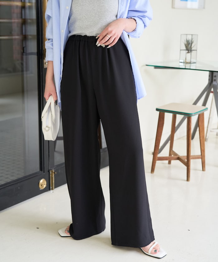 ジョーゼットワイドイージーパンツ【限定展開】