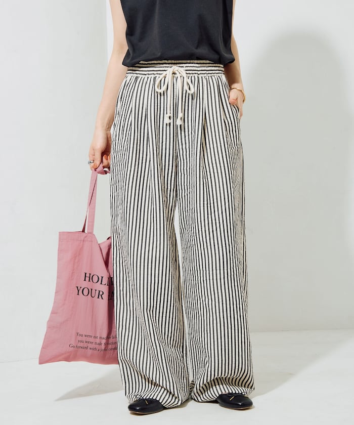 ポコポコストライプイージーパンツ【限定展開】