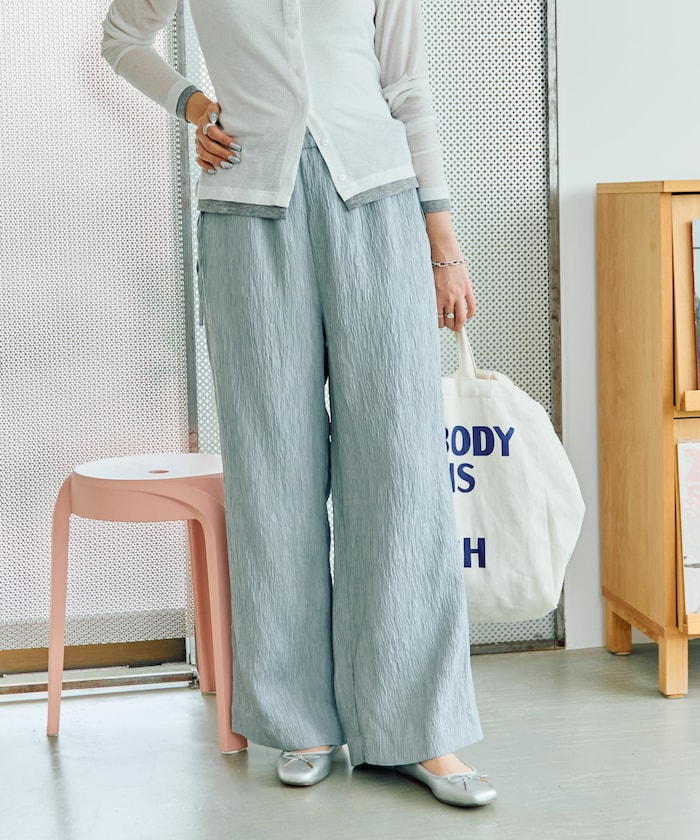 ポコポコウェーブサイドリボンイージーパンツ【限定展開】