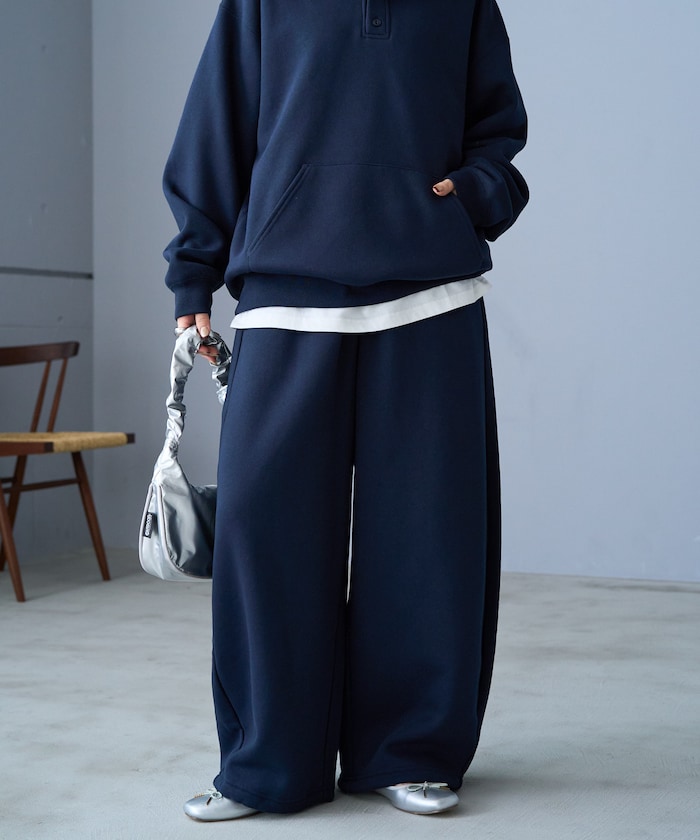 刷毛休閒束口褲