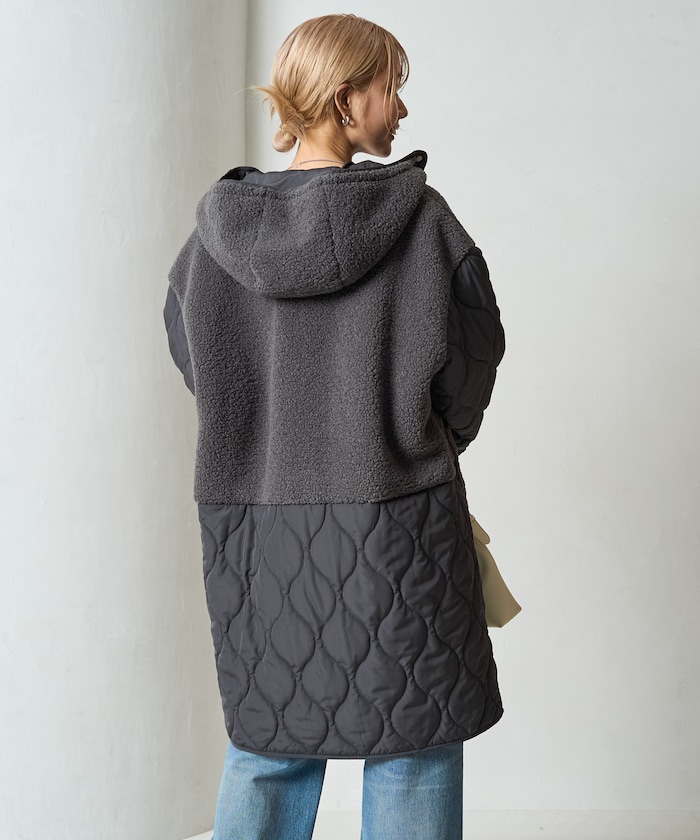surf-freak！ 定価4万 glamb ボアロングコートＬ FREAK'S STORE ステンカラーコート コート 限定展開 Urban