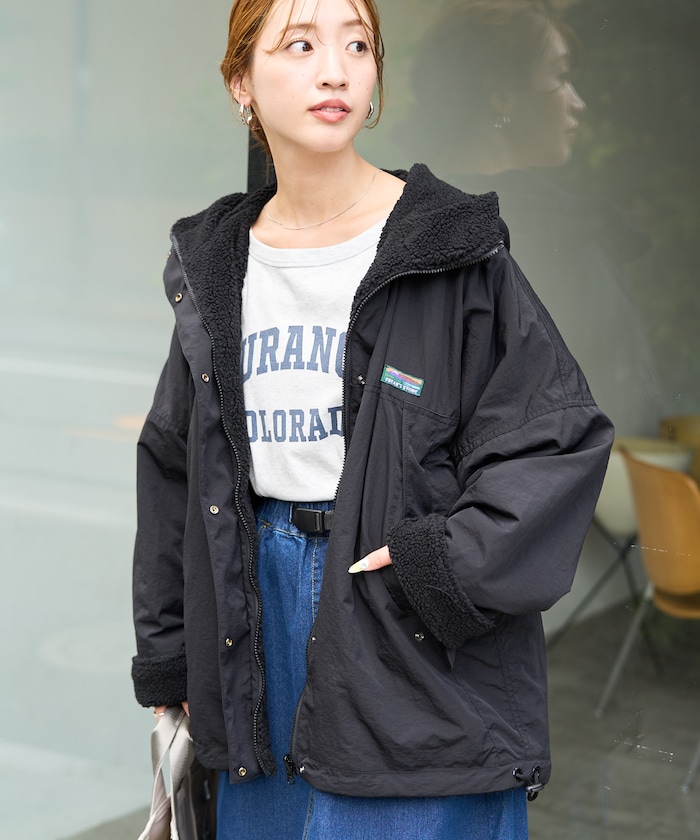 FREAK'S STORE OUTDOORS ボア リバーシブル フーディー【限定展開】