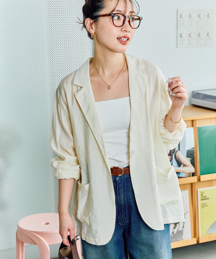 シアーテーラードライトジャケット【限定展開】