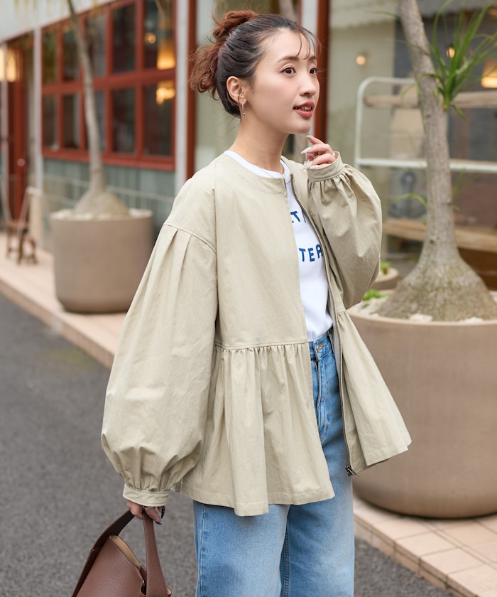 ティアード切り替えフレアジャケット【限定展開】