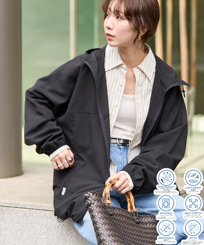 AiRideフルジップパーカー(撥水・UVカット・接触冷感・吸水速乾・ストレッチ)【限定展開】