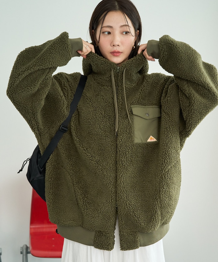 別注 ボア フーディー ミドル コート【限定展開】