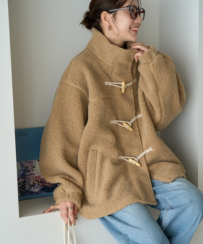 トグル ボタン ボア ブルゾン【限定展開】
