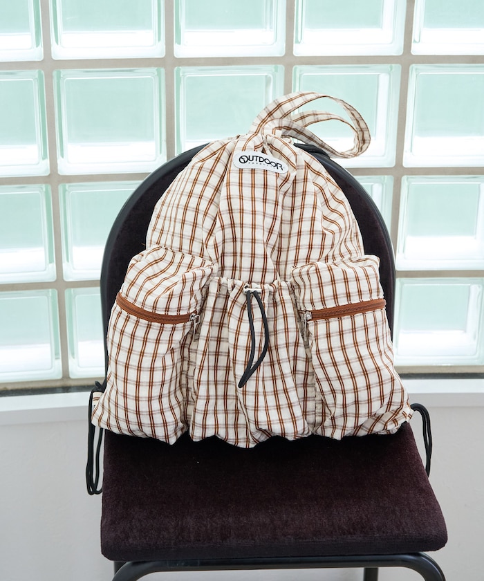 別注 チェック ポケット ナップサック【限定展開】