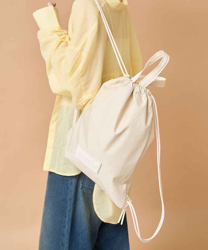 TRAVEL DRAWSTRING BACKPACK TOTE(耐水)【限定展開】