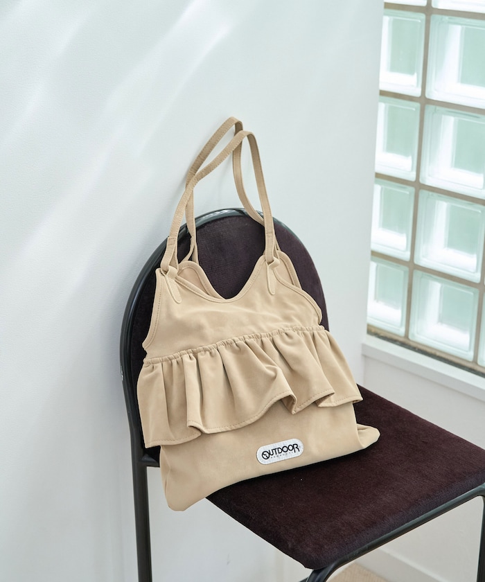 別注 スウェード フリル トート バッグ【限定展開】