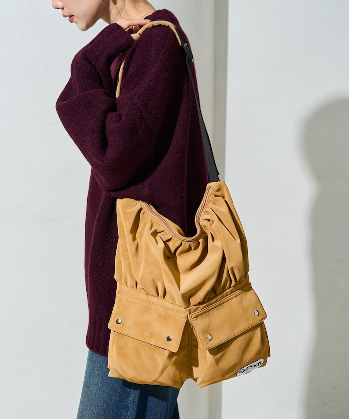 別注　スウェード ポケット ショルダー バッグ【限定展開】