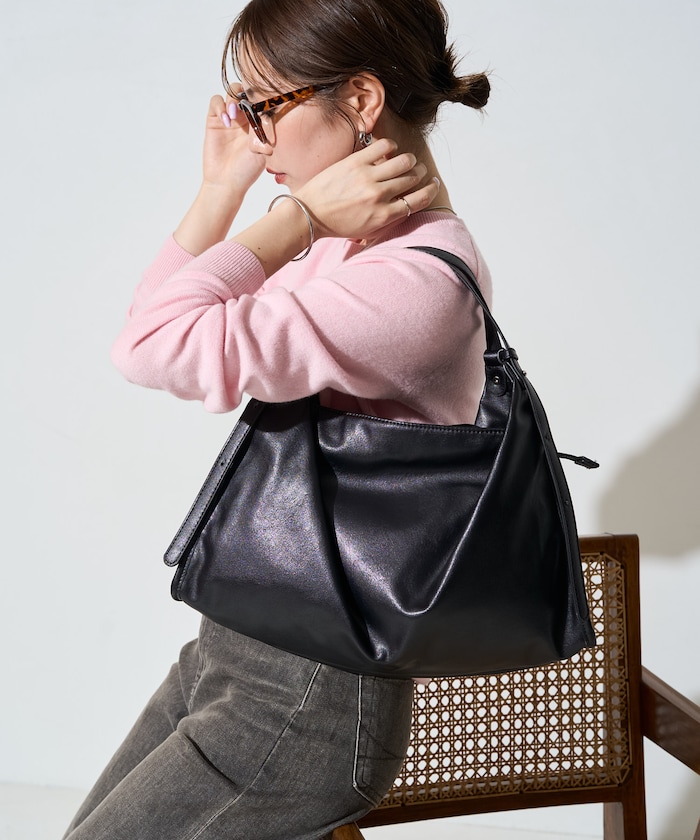 ベルト ファスナー ハンドバッグ【限定展開】