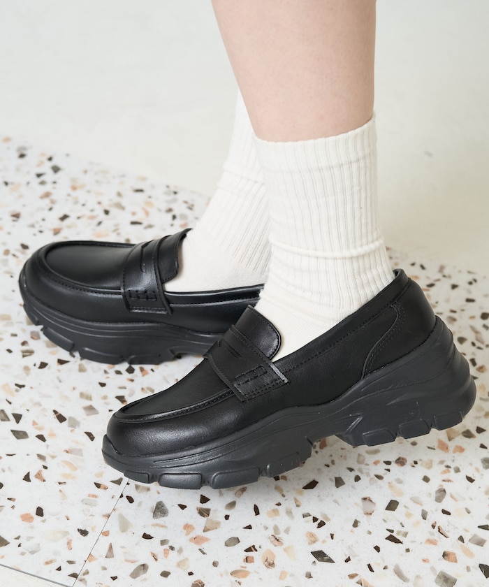 ローファー厚底スニーカー[36～38サイズ展開]【限定展開】