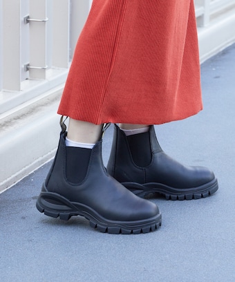 Blundstone ダークレッド サイドゴアブーツ バーガンディ 27cm 