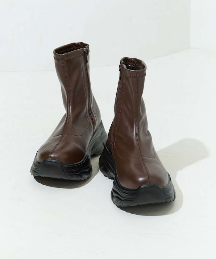 FREAK'S STORE/サイド ジップ 厚底 ブーツ[36~38サイズ展開