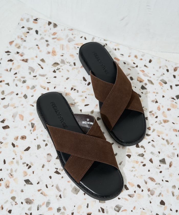 クロス ベルト フラット サンダル[36~38サイズ展開]【限定展開】