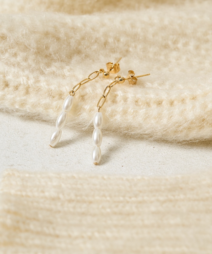 ロング チェーン ピアス【限定展開】