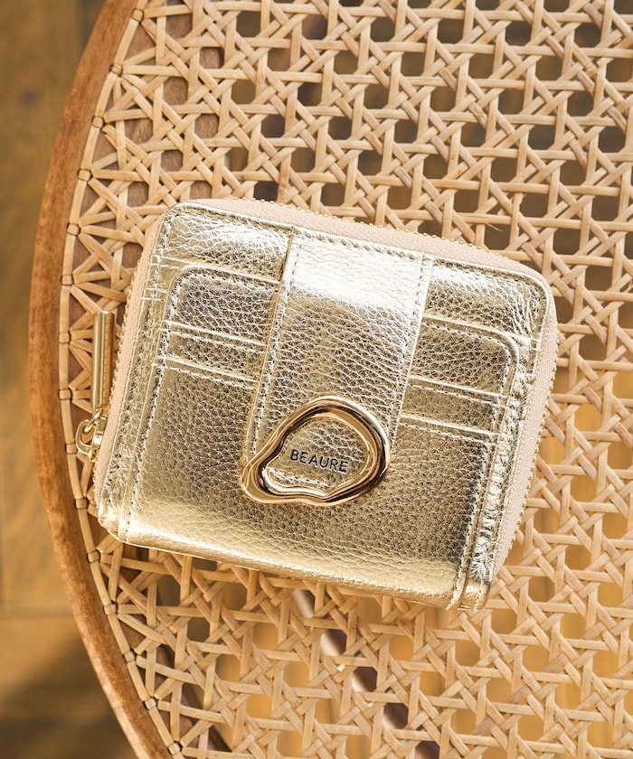 メタルモチーフ二つ折り財布【限定展開】