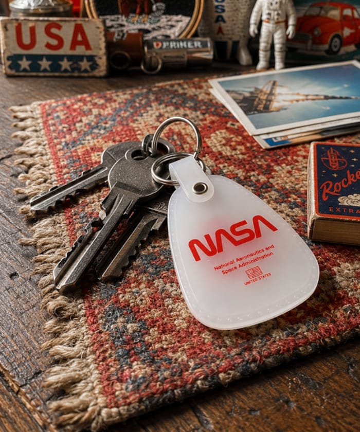 NASA WESTERN SADDLE KEY RING