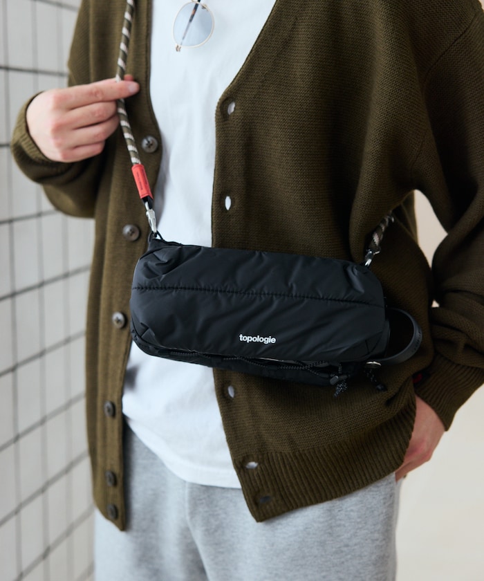 topologie/トポロジー/ボトルサコッシュミディアム/ブラック Topologie/Bottle Sacoche Medium ボトルサコッシュ【バッグ単体
