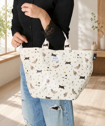 GAP ミニGAPロゴ トートバッグ ブラウンレオパード⑧ GAP Mini Leopard 