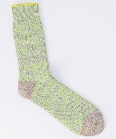 COLOR MERANGE CREW SOCKS カラーメランジ クルーソックス