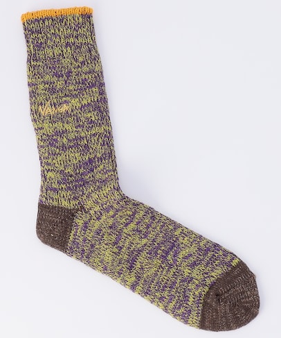 COLOR MERANGE CREW SOCKS カラーメランジ クルーソックス