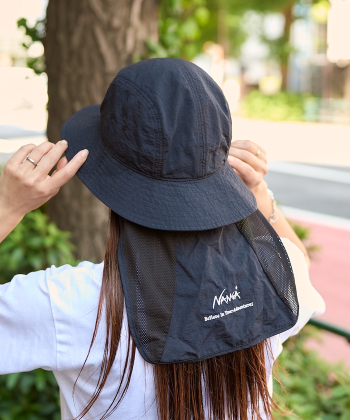 NYLON TUSSER SUNSHADE HAT