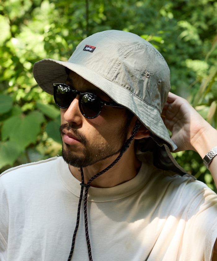 NYLON TUSSER SUNSHADE HAT