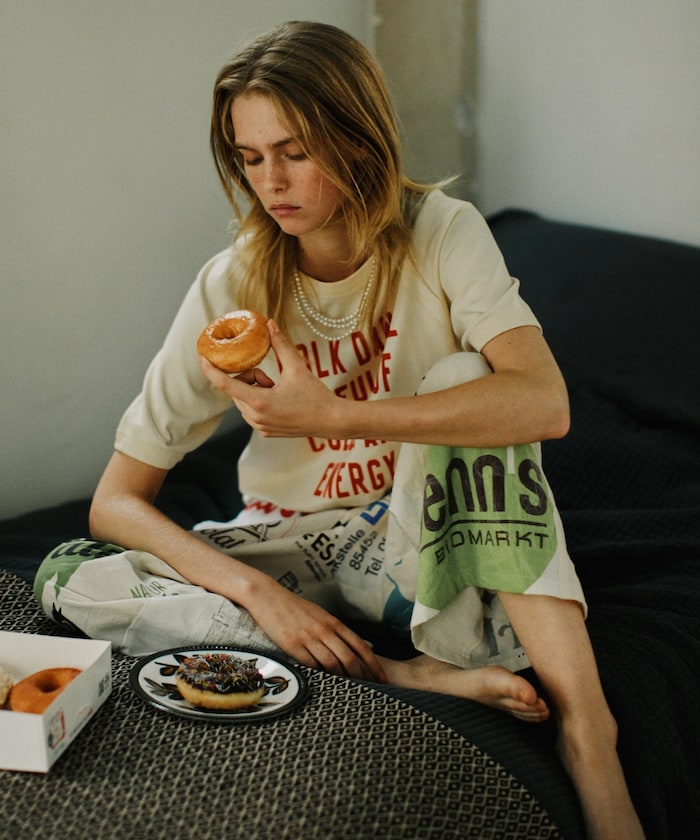 FREAK'S STOREのフロッキーロゴ 半袖フットボールTシャツ
