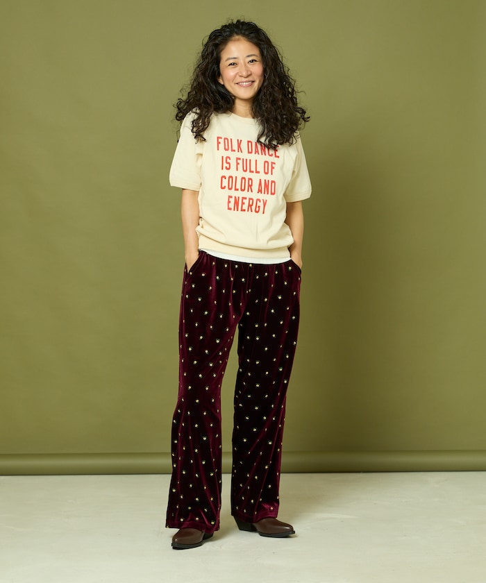 tシャツ Freada/フリーダ フロッキーロゴ 半袖フットボールTシャツ レディース Freada/フリーダ フロッキーロゴ 半袖フットボールTシャツ（T