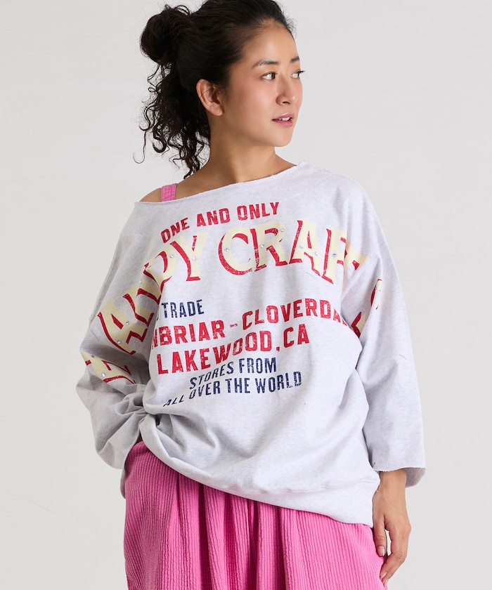 Front-Back リバーシブル ビッグロゴTシャツ