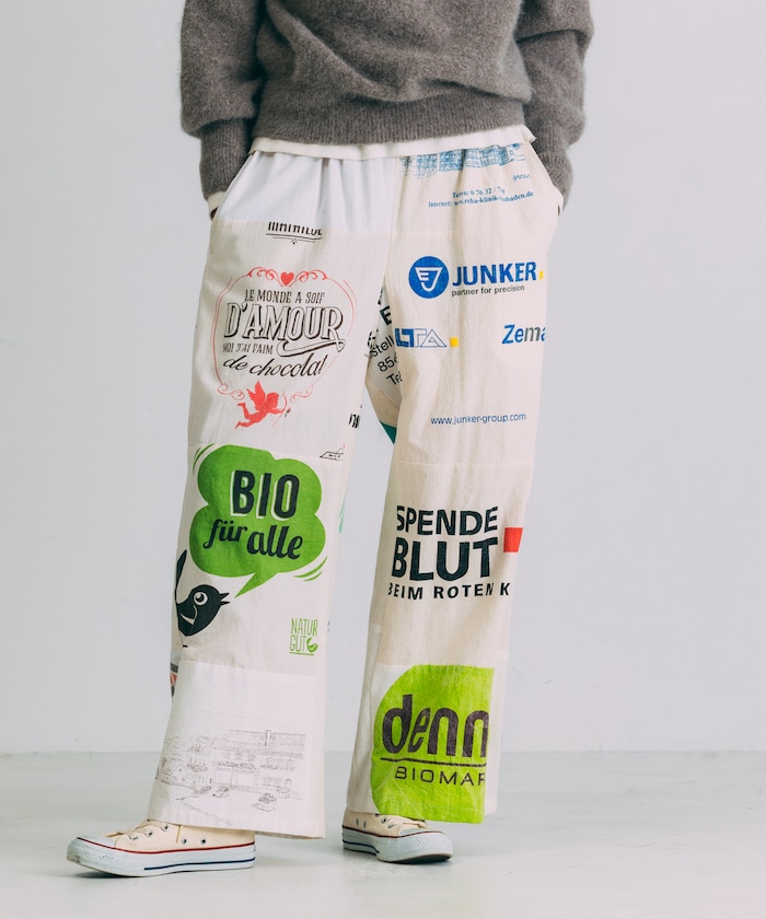 FREAK'S STOREのvintageヨーロピアンエコバッグリメイクパンツ