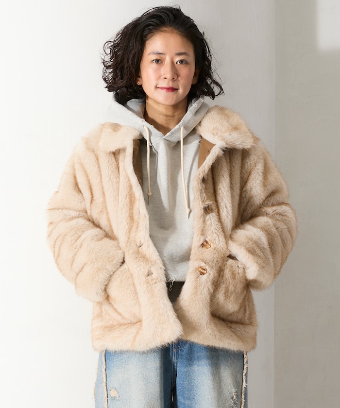 フェイクファー コート