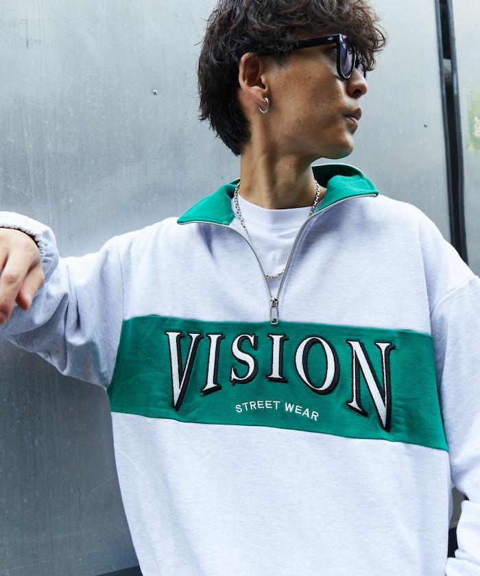 FREAK'S STOREの別注ハーフジップロゴスウェット【限定展開】