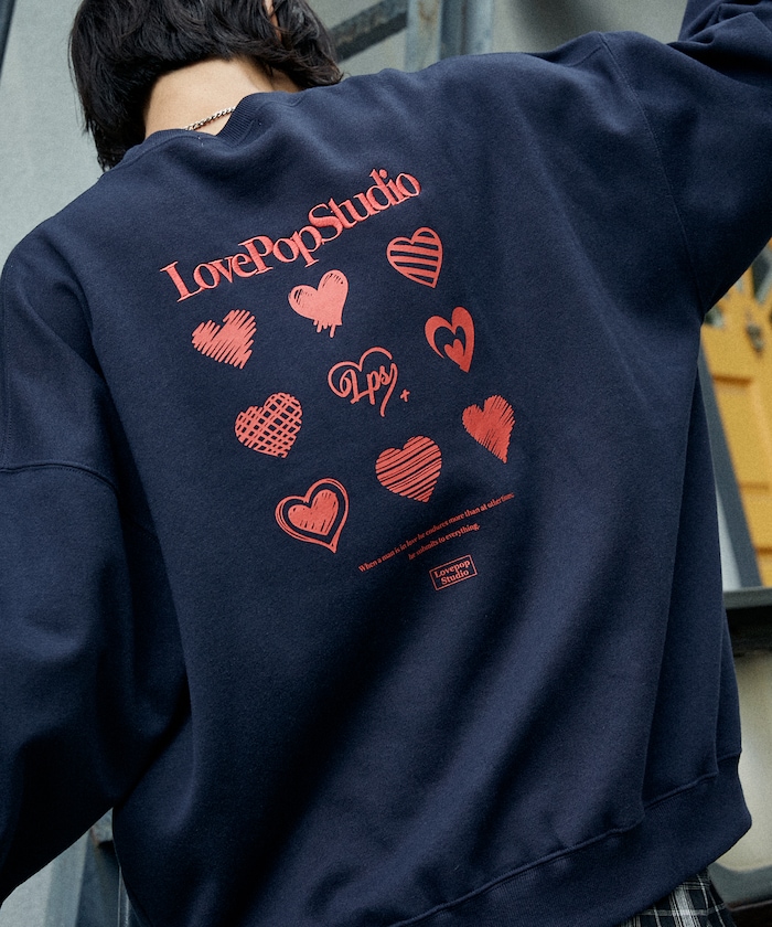 LOVE POP STUDIO HEART GRAPHIC SWEAT【限定展開】