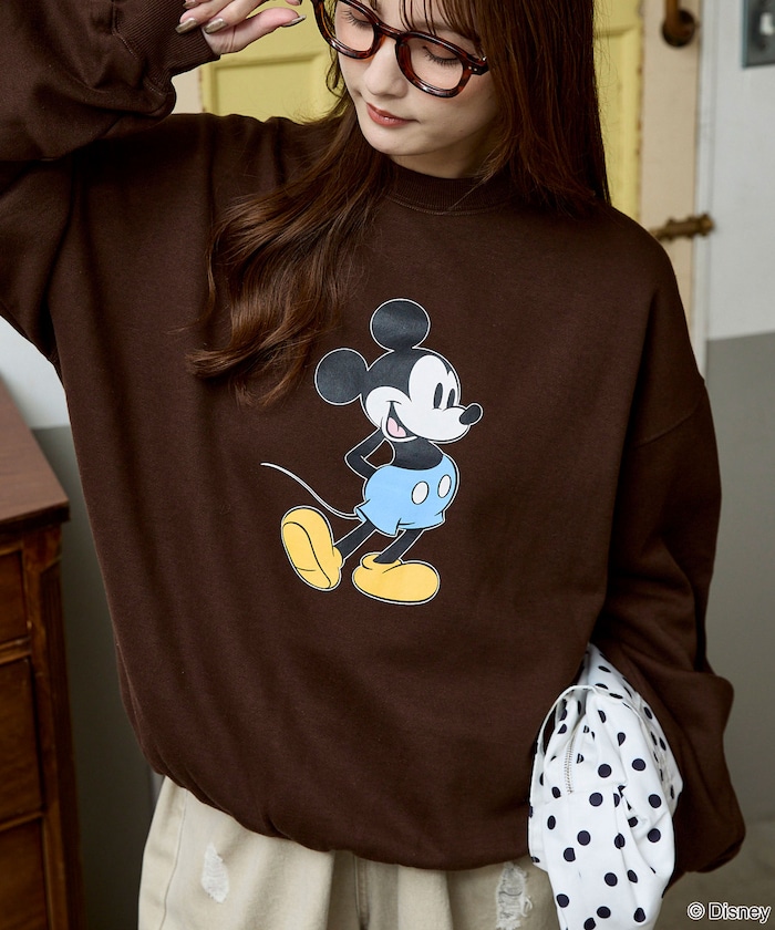 Mickey Mouse/ミッキーマウス/プリントスウェット　限定展開