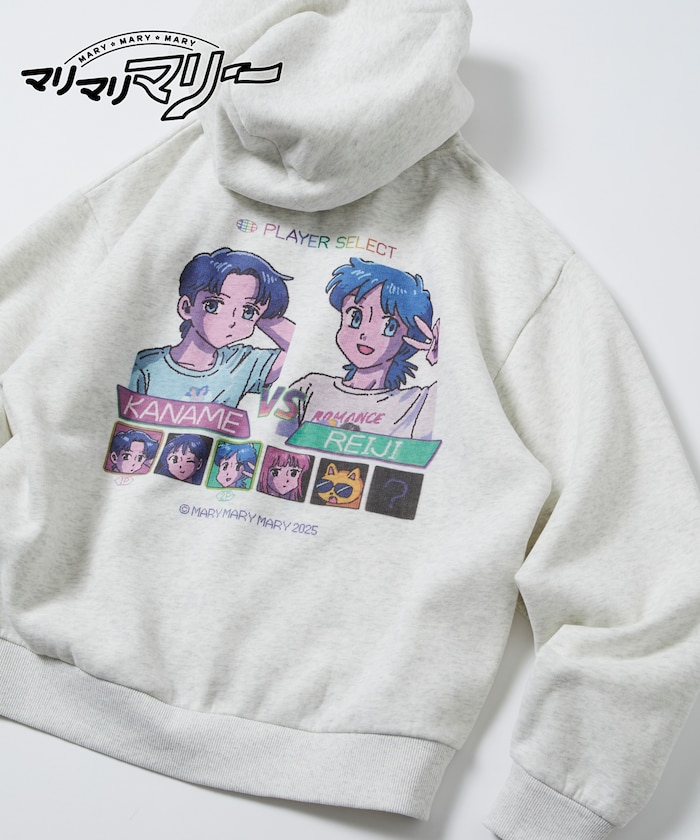 【11月7日10:00~販売開始】マリマリマリー×PUBLUX かなめvsレイジ プリントジップスウェットパーカー/裏起毛 【限定展開】