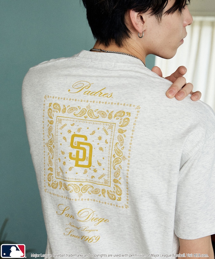 別注MLB バンダナ バックプリント Tシャツ　限定展開