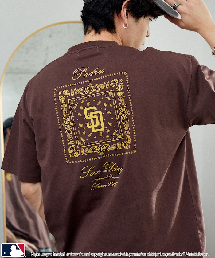 別注MLB バンダナ バックプリント Tシャツ　限定展開