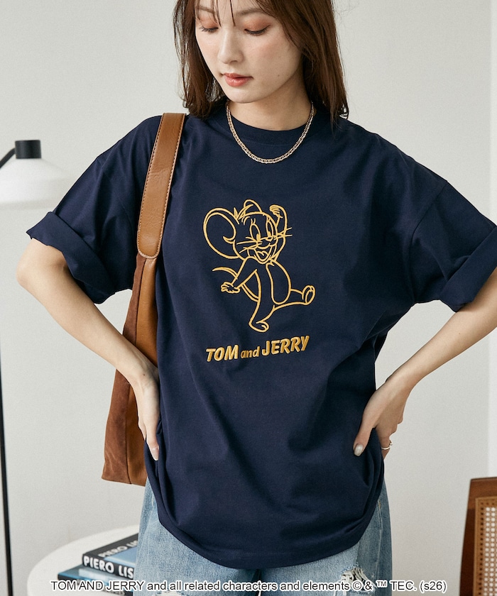 ＜機能性素材＞TOM AND JERRY/トムとジェリー グラフィック Tシャツ　限定展開